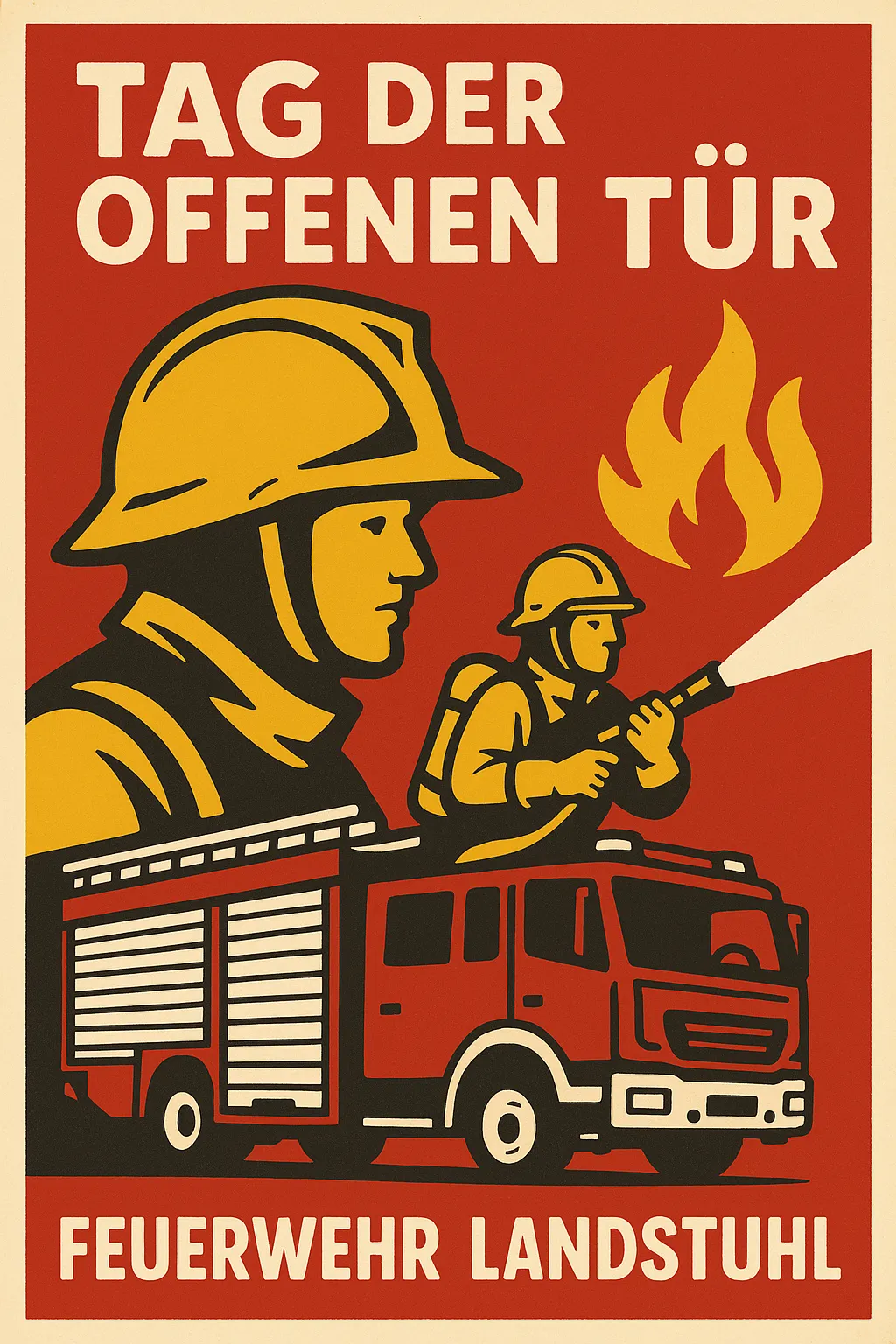 Open House of the Landstuhl Fire Department 2025. Symbolic flyer image