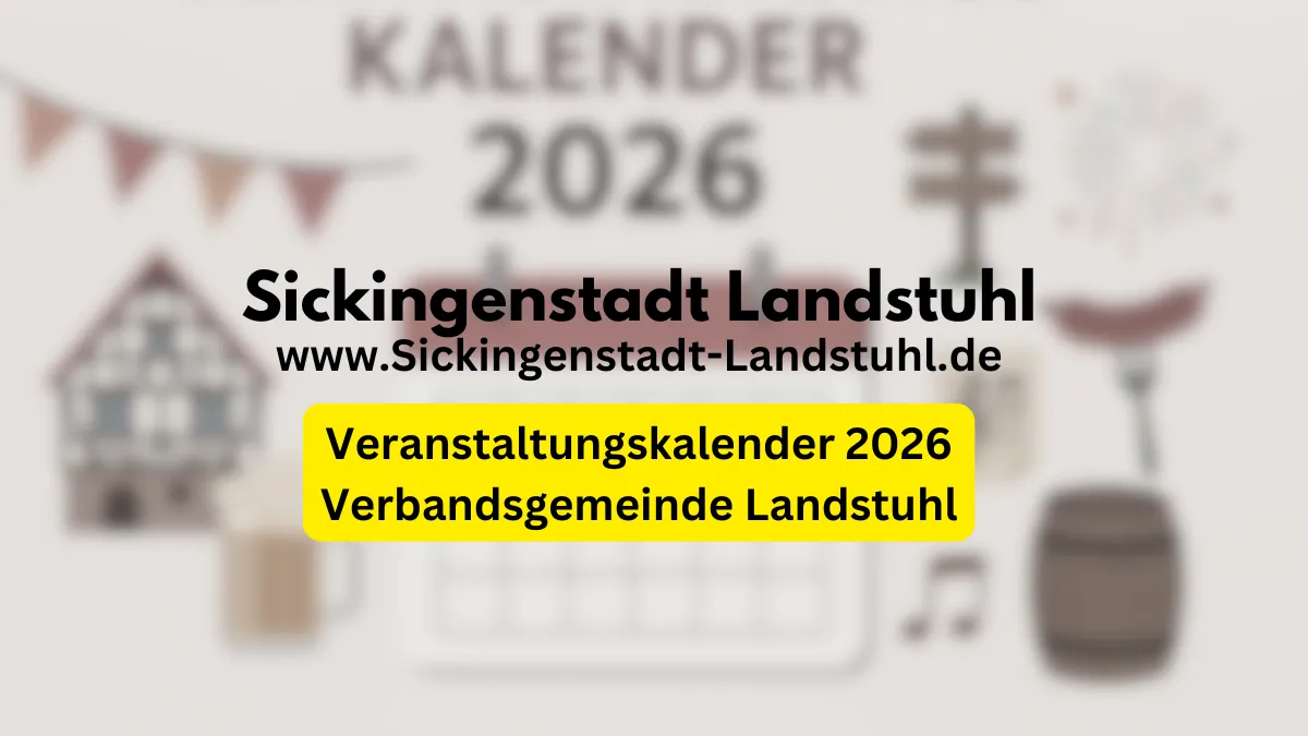 Jetzt Veranstaltungen für den Veranstaltungskalender 2026 melden!