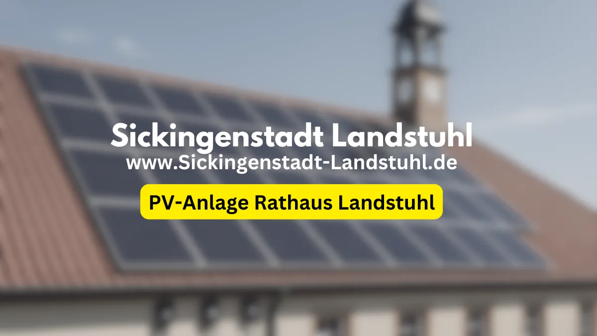 Landstuhl Town Hall receives a modern PV system with battery storage and wallboxes