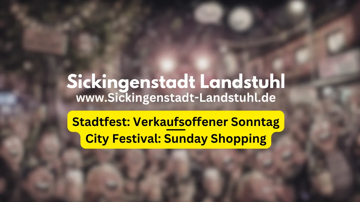 Verkaufsoffener Sonntag in Landstuhl am 13. September 2026 – Shopping zum Stadtfest